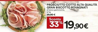 Coop Rovagnati Prosciutto cotto offerta