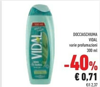 Conad Vidal Docciaschiuma 300 Ml offerta