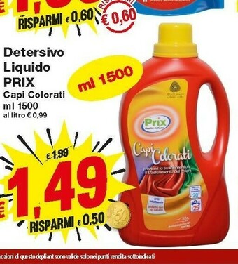 Prix Quality Detersivo lavatrice offerta