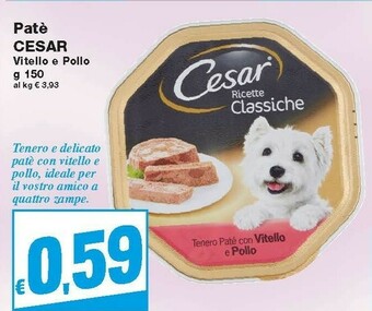 Prix Quality Cesar Cibo per cani offerta