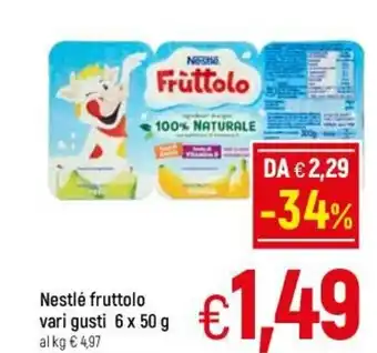 A&O Nestlé Fruttolo vari gusti 6x50 g offerta