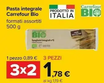 Carrefour Carrefour - Spaghetti Integrali 500 G(ml) offerta