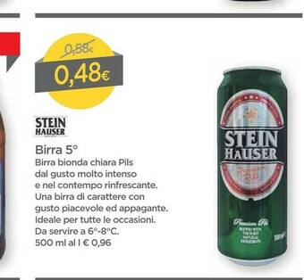 DPiù Stein Hauser Birra offerta