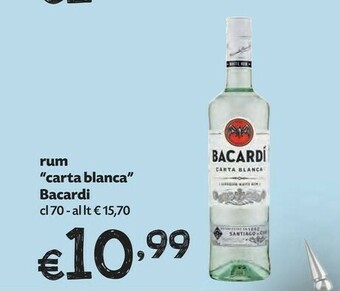 Pam Bacardi Rum Carta Blanca offerta