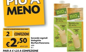Pam Bio Pam Panorama Bevande Vegetali Biologiche offerta