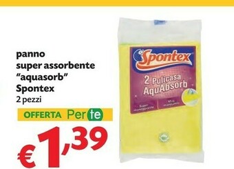 Pam Spontex Panno Super Assorbente Aquasorb offerta
