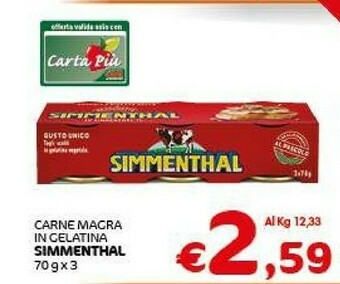 Crai Simmenthal Carne Magra In Gelatina offerta