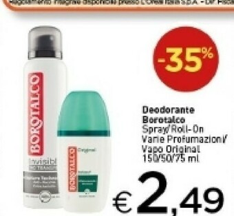 Crai Borotalco Deodorante offerta