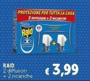Raid 2 Diffusori + 2 Ricariche