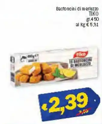 Tiko Bastoncini di merluzzo 450 gr