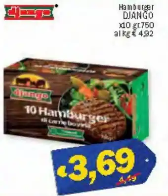 Ard Discount Django Hamburger x10 750 gr offerta