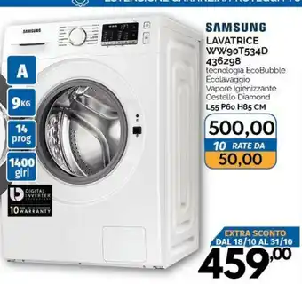 Orizzonte Samsung Lavatrice offerta