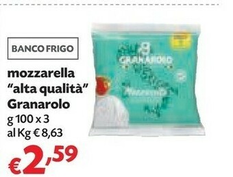 Pam Granarolo Mozzarella offerta