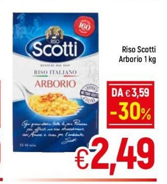 A&O Riso Scotti Arborio 1 kg offerta