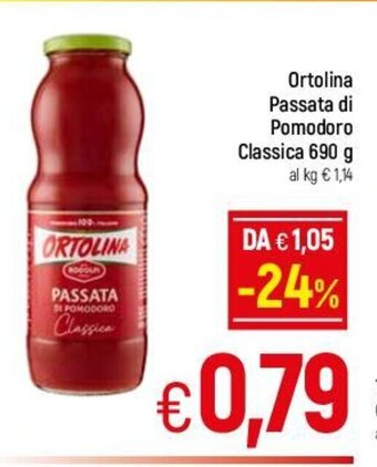 Ortolina Passata di Pomodoro Classica 690 g