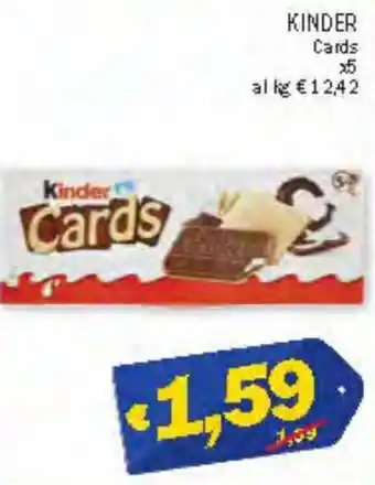 Ard Discount Kinder Cards x5 offerta
