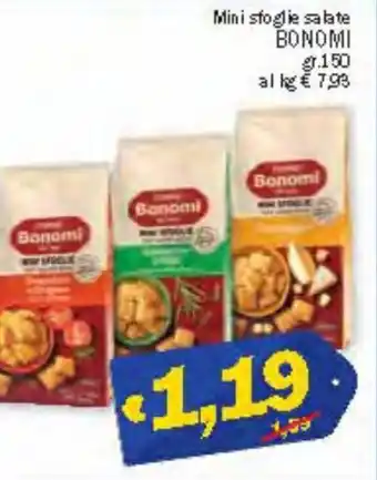 Bonomi Mini sfoglie salate 150 gr
