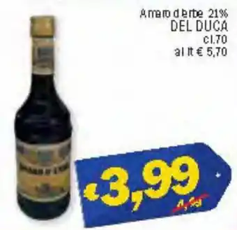 Ard Discount Del Duca Amaro d'erbe 21% 70 cl offerta