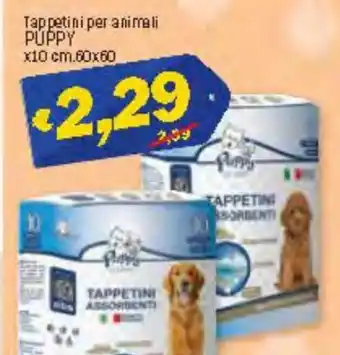 Puppy Tappetini per animali x10 60x60 cm