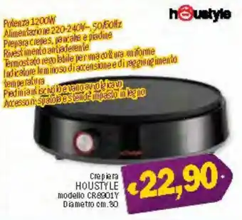 Ard Discount Houstyle Crepiera modello CR8901Y Diametro cm. 30 offerta