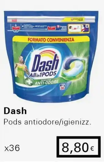 Iper Tosano Dash Pods antiodore/igienizz. x36 offerta
