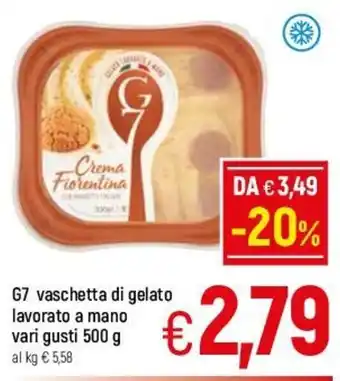 A&O G7 Vaschetta di Gelato Lavorato A Mono Vari Gusti 500 g offerta