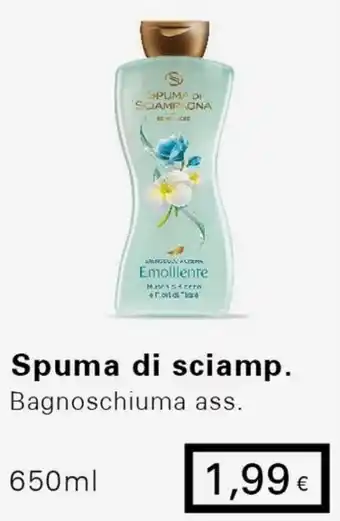 Iper Tosano Spuma di Sciampagna Bagnoschiuma ass. 650ml offerta
