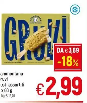 A&O Sammontana Gruvi Gusti Assortiti 4 x 60 g offerta