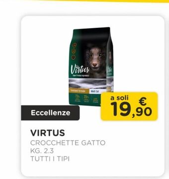 Arcaplanet Virtus /crocchette gatto / kg.2.3 / tutti i tipi offerta