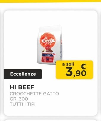 Arcaplanet Hi beef /crocchette gatto/ gr.300 /tutti i tipi offerta