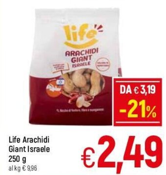 A&O Life Arachidi Giant Israele 250 g offerta