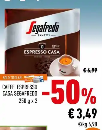 Conad Superstore Caffè espresso casa segafredo 250g x2 offerta