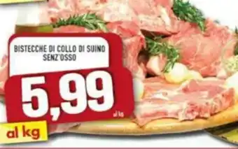 MA Supermercati Bistecche di collo di suino senz'osso offerta