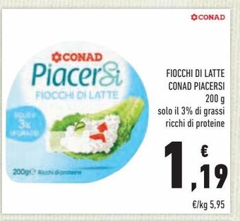 Conad Fiocchi di latte conad piacersi offerta