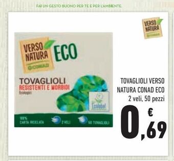 Conad Tovaglioli verso natura conad eco offerta