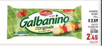 Conad Galbanino galbani offerta