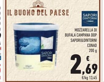 Conad Mozzarella di bufala campana dop sapori & dintorni conad offerta