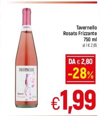 A&O Tavernello Rosato Frizzante 750 ml offerta
