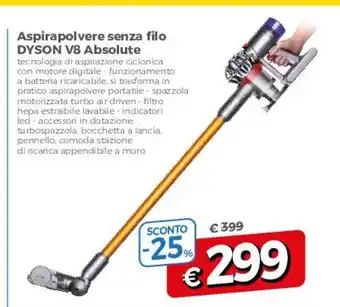 A&O Aspirapolvere senza filo Dyson V8 Absolute offerta