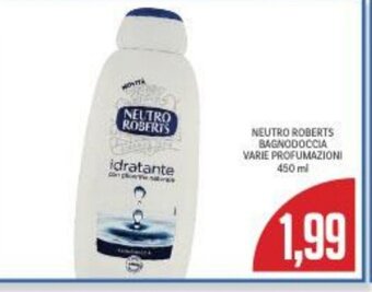 Supermercati Piccolo Neutro Roberts Bagnodoccia Varie Profumazioni 450 ml offerta
