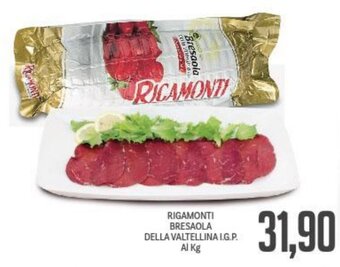 Supermercati Piccolo Rigamonti Bresaola Della Valtellina I.G.P. Al Kg. offerta