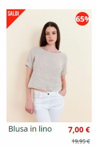 Piazza Italia Blusa in lino offerta