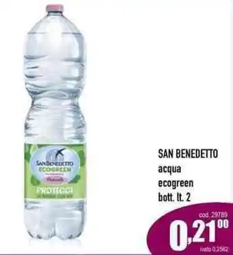 Del Prete Distribuzioni San Benedetto acqua ecogreen bott. lt.2 offerta