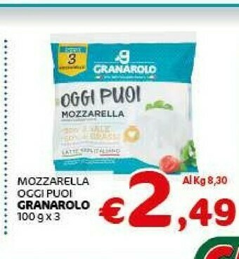 Crai Granarolo Mozzarella offerta