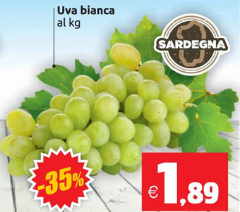 Vicino a te supermercati Uva bianca offerta