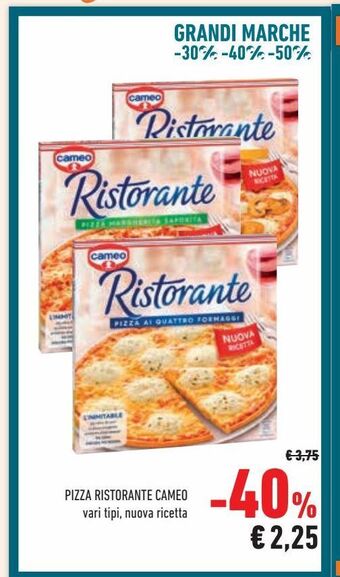 Conad Pizza ristorante cameo offerta