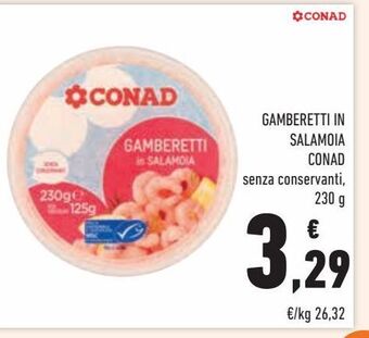 Conad Gamberetti in salamoia conad offerta