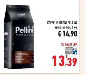 Conad Caffè in grani pellini offerta