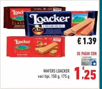 Conad Wafers loacker offerta