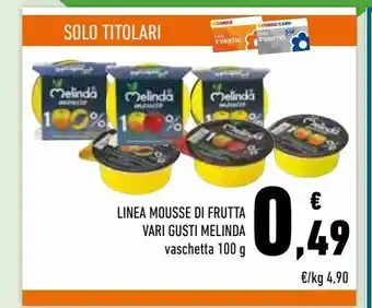 Conad Superstore Linea mousse di frutta vari gusti melinda offerta